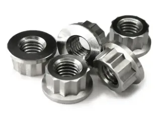 Titanium 12 Point Flange Nut